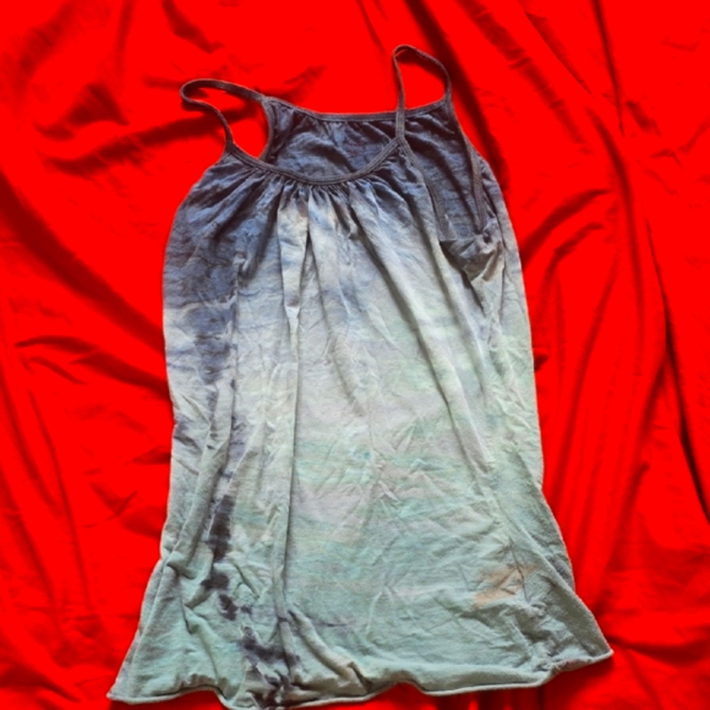 Hard Tail Blue and Green Relaxed Camisole Size Small